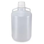 Carboys, Round with Handles, Heavy Duty PP, White PP Screwcap, 10 Liter, Molded Graduations, Autoclavable