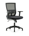 Modern Oxford Mesh Back Chair with 3D Adjustable Arms & Stationary Glides MOD-MDHCH-RG-C1-A2-RG