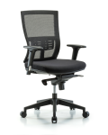 Modern Oxford Mesh Back Chair with Knee-Bend Control, Standard Adjustable Arms, & Casters MOD-MDHCH-RG-C2-A1-RC