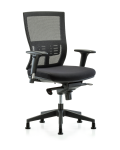Modern Oxford Mesh Back Chair with Knee-Bend Control, Standard Adjustable Arms, & Stationary Glides MOD-MDHCH-RG-C2-A1-RG