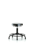 Polyurethane Stool - Desk Height with Round Tube Base & Casters PDHSO-RT-RG