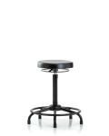 Polyurethane Stool - High Bench Height with Round Tube Base & Stationary Glides PHBSO-RT-RG