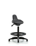 Polyurethane Sit-Stand - Standing Height with Black Foot Ring PSTSS-RG-BF-RG