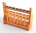 WOODEN TEST TUBE RACK, 13-TUBE,  MLS-TTHW04 #