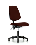 Vinyl Chair - Desk Height with Medium Back & Stationary Glides in Burgundy Trailblazer Vinyl VDHCH-MB-RG-T0-A0-RG-8569