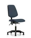 Vinyl Chair - Desk Height with Medium Back, Seat Tilt, & Stationary Glides in Imperial Blue Trailblazer Vinyl VDHCH-MB-RG-T1-A0-RG-8582
