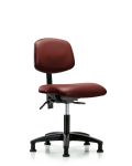 Vinyl Chair - Desk Height with Stationary Glides in Borscht Supernova Vinyl VDHCH-RG-T0-A0-RG-8815