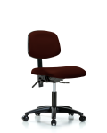 Vinyl Chair - Desk Height with Seat Tilt & Casters in Burgundy Trailblazer Vinyl VDHCH-RG-T1-A0-RC-8569