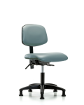 Vinyl Chair - Desk Height with Seat Tilt & Stationary Glides in Storm Supernova Vinyl VDHCH-RG-T1-A0-RG-8822