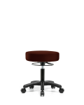 Vinyl Mini-Stool - Desk Height with Casters in Burgundy Trailblazer Vinyl VDHMS-RG-RC-8569