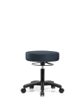 Vinyl Mini-Stool - Desk Height with Casters in Imperial Blue Trailblazer Vinyl VDHMS-RG-RC-8582