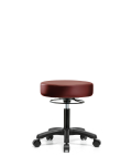 Vinyl Mini-Stool - Desk Height with Casters in Borscht Supernova Vinyl VDHMS-RG-RC-8815