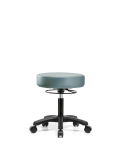 Vinyl Mini-Stool - Desk Height with Casters in Storm Supernova Vinyl VDHMS-RG-RC-8822