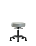 Vinyl Mini-Stool - Desk Height with Stationary Glides in Dove Trailblazer Vinyl VDHMS-RG-RG-8567