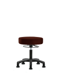 Vinyl Mini-Stool - Desk Height with Stationary Glides in Burgundy Trailblazer Vinyl VDHMS-RG-RG-8569