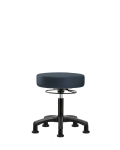 Vinyl Mini-Stool - Desk Height with Stationary Glides in Imperial Blue Trailblazer Vinyl VDHMS-RG-RG-8582