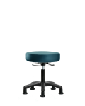 Vinyl Mini-Stool - Desk Height with Stationary Glides in Marine Blue Supernova Vinyl VDHMS-RG-RG-8801
