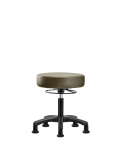 Vinyl Mini-Stool - Desk Height with Stationary Glides in Taupe Supernova Vinyl VDHMS-RG-RG-8809