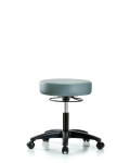 Vinyl Stool without Back - Desk Height with Casters in Storm Supernova Vinyl VDHSO-RG-RC-8822