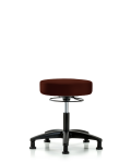 Vinyl Stool without Back - Desk Height with Stationary Glides in Burgundy Trailblazer Vinyl VDHSO-RG-RG-8569