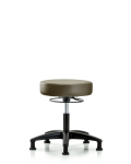 Vinyl Stool without Back - Desk Height with Stationary Glides in Taupe Supernova Vinyl VDHSO-RG-RG-8809