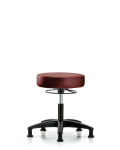 Vinyl Stool without Back - Desk Height with Stationary Glides in Taupe Supernova Vinyl VDHSO-RG-RG-8815