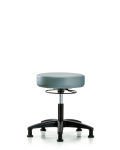 Vinyl Stool without Back - Desk Height with Stationary Glides in Storm Supernova Vinyl VDHSO-RG-RG-8822