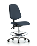 Vinyl Chair Chrome - Medium Bench Height with Medium Back VMBCH-MB-CR-T0-A0-CF-CC-8582