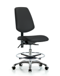 Vinyl Chair Chrome - Medium Bench Height with Medium Back VMBCH-MB-CR-T1-A0-CF-CC-8540