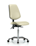 Vinyl Chair Chrome - Medium Bench Height with Medium Back VMBCH-MB-CR-T1-A0-NF-CC-8501