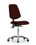 Vinyl Chair Chrome - Medium Bench Height with Medium Back VMBCH-MB-CR-T1-A0-NF-CC-8569