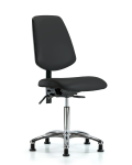 Vinyl Chair Chrome - Medium Bench Height with Medium Back VMBCH-MB-CR-T1-A0-NF-RG-8540