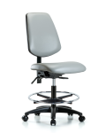 Vinyl Chair - Medium Bench Height with Medium Back VMBCH-MB-RG-T0-A0-CF-RC-8567