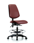 Vinyl Chair - Medium Bench Height with Medium Back VMBCH-MB-RG-T0-A0-CF-RC-8815