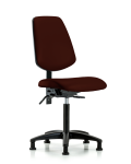 Vinyl Chair - Medium Bench Height with Medium Back & Stationary Glides in Burgundy Trailblazer Vinyl VMBCH-MB-RG-T0-A0-NF-RG-8569