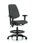 Vinyl Chair - Medium Bench Height with Medium Back VMBCH-MB-RG-T0-A1-BF-RC-8605