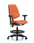 Vinyl Chair - Medium Bench Height with Medium Back VMBCH-MB-RG-T0-A1-BF-RC-8613
