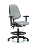 Vinyl Chair - Medium Bench Height with Medium Back VMBCH-MB-RG-T0-A1-BF-RC-8840