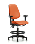 Vinyl Chair - Medium Bench Height with Medium Back VMBCH-MB-RG-T0-A1-BF-RG-8613