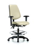 Vinyl Chair - Medium Bench Height with Medium Back VMBCH-MB-RG-T0-A1-CF-RC-8501
