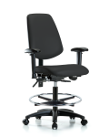 Vinyl Chair - Medium Bench Height with Medium Back VMBCH-MB-RG-T0-A1-CF-RC-8540