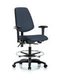 Vinyl Chair - Medium Bench Height with Medium Back VMBCH-MB-RG-T0-A1-CF-RC-8582