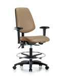 Vinyl Chair - Medium Bench Height with Medium Back VMBCH-MB-RG-T0-A1-CF-RC-8584