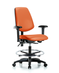 Vinyl Chair - Medium Bench Height with Medium Back VMBCH-MB-RG-T0-A1-CF-RC-8613