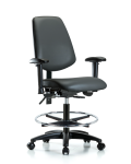 Vinyl Chair - Medium Bench Height with Medium Back VMBCH-MB-RG-T0-A1-CF-RC-8823