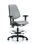 Vinyl Chair - Medium Bench Height with Medium Back VMBCH-MB-RG-T0-A1-CF-RC-8840