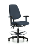 Vinyl Chair - Medium Bench Height with Medium Back VMBCH-MB-RG-T0-A1-CF-RG-8582