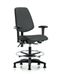 Vinyl Chair - Medium Bench Height with Medium Back VMBCH-MB-RG-T0-A1-CF-RG-8605