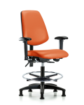 Vinyl Chair - Medium Bench Height with Medium Back VMBCH-MB-RG-T0-A1-CF-RG-8613