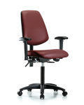 Vinyl Chair - Medium Bench Height with Medium Back VMBCH-MB-RG-T0-A1-NF-RC-8815